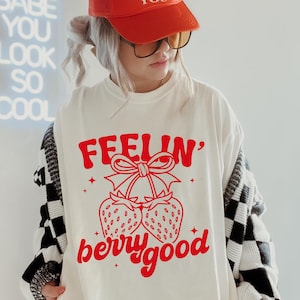 Erdbeer-Shirt Gefühl Beere Gute Frucht Tshirt Erdbeer-Shirt Erdbeer-T-Shirt Sommer-T-Shirt Sommer-T-Shirt Bauern Markt Shirt