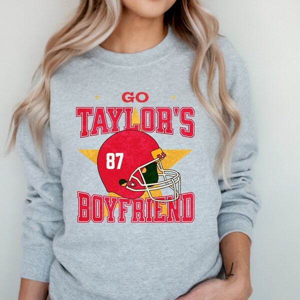 Go Taylors Boyfriend Sweatshirt KC Sweatshirt Cute Football Hoodie Sunday Funday Shirt Sunday Football Shirt