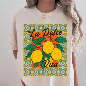 Comfort Colors® La Dolce Vita Lobster Tshirt Lobster Shirt, New England Shirt, Fisherman Aesthetic Tee, Coastal Shirt, Beach Shirt