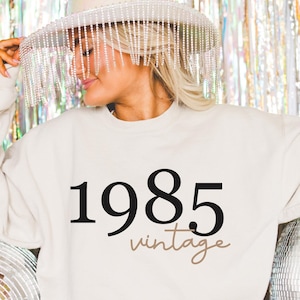 40th Birthday Sweatshirt, 40th Birthday Shirt, 1985 Sweatshirt, 40th Birthday Shirts for Women, 40th Birthday Gifts for Women