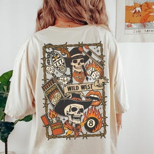 Comfort Colors® Cowgirl Shirt, Rodeo T-Shirt, Cowgirl Tee, Country Concert Tshirt, Western Graphic Tee For Women Wild West