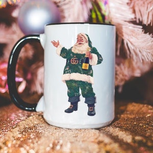 Boujee Santa Mug Funny Christmas Mug Santa Coffee Mug Holiday Coffee Mug Christmas Santa Coffee Mug Christmas Gift Secret Santa Gift