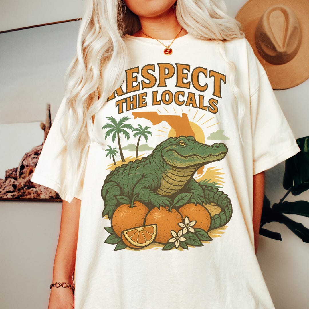 Comfort Colors® Respect the Locals Florida Shirt, Summer Vacation Shirt