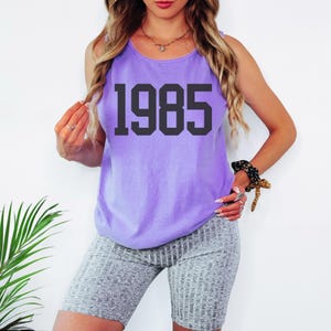 Comfort Colors 1985 Tank Top 40th Birthday Shirt 40th Birthday Tank Top Birth Year Tank Top