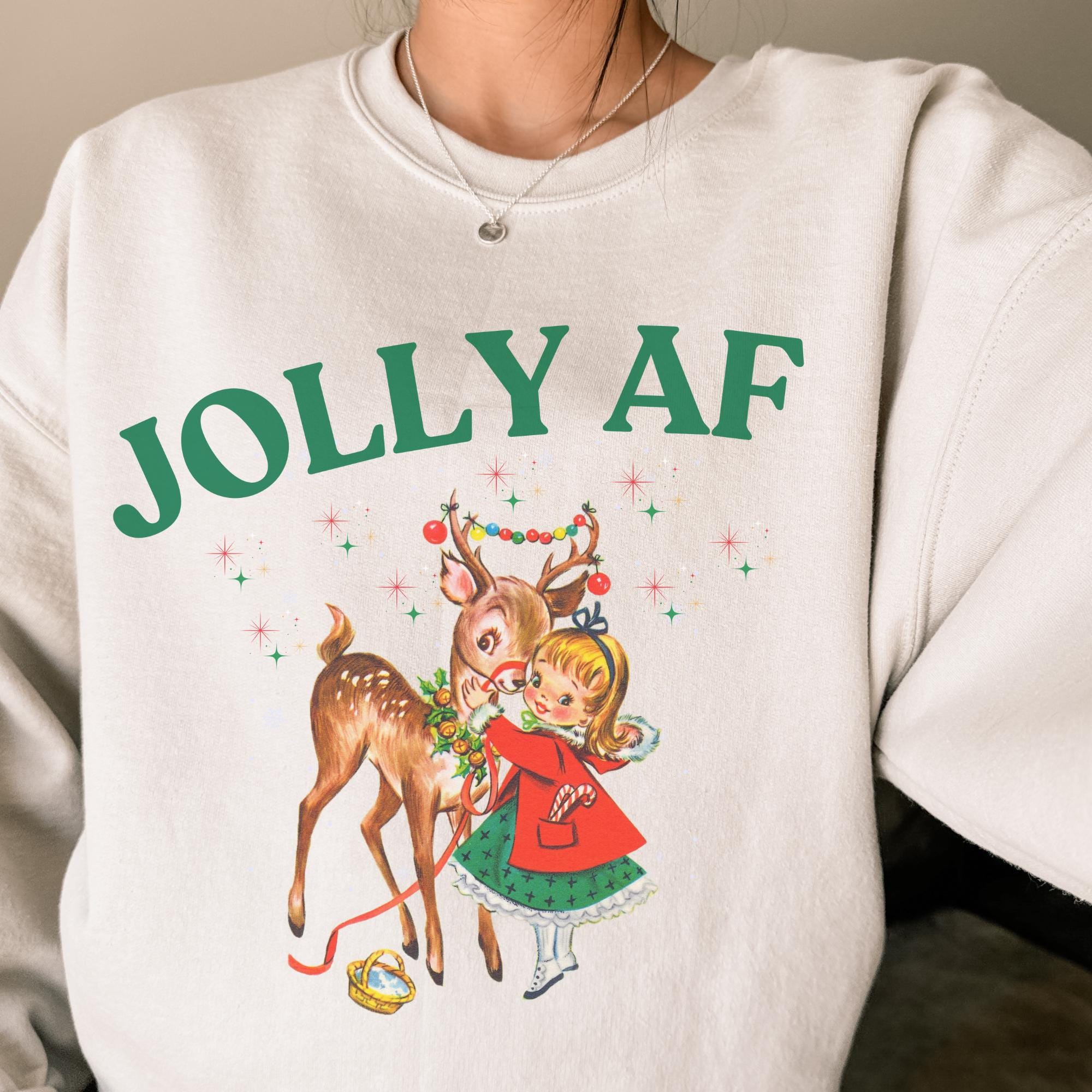Pink Festive Af Sweatshirt Etsy