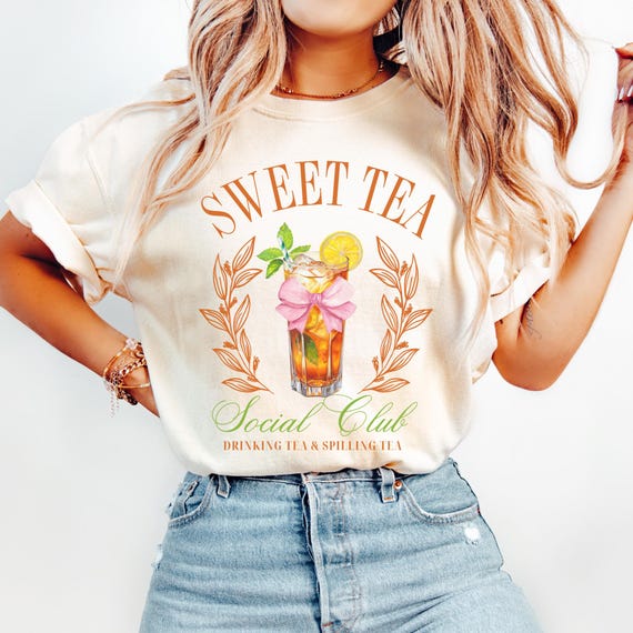 Sweet Tea Social Club Sweet Tea Shirt Southern Bred Shirt Southern
