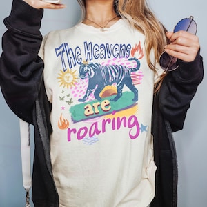 Comfort Colors The Heavens Are Roaring Shirt Christian Shirt Christian Apparel Christian Streetwear Bible Verse Shirt Gift for Christian