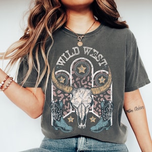 Comfort Colors® Wild West Shirt, Western Shirt, Western Tshirt, Desert Tshirt, Desert Shirt, Western Graphic Tee For Women