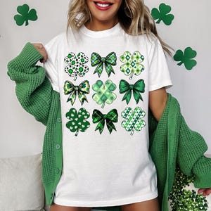 St Patricks Day Bow Shirt, Lucky Shirt, Funny St Patrick&#39;s Day Shirt, Retro St Patrick&#39;s Day Shirt, St Pattys Day Shirt, St Patricks Day