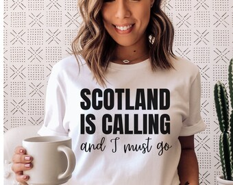 Scotland Shirt Scotland Traveling Shirt Scottish Shirt Glasgow Shirt Edinburgh Shirt Scotland Trip Shirts