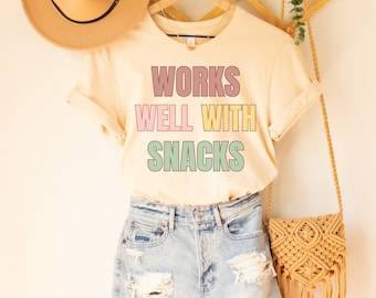 Funny Food Shirt Snack Shirt Snack Lover Food Lover Shirt Food Lover Gift Foodie Shirt I Love Food Food t-shirt Snack Lover Shirt