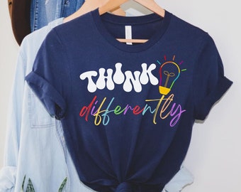 Think Differently Shirt Autism Shirt Autism Awareness Autism Mom Shirt Autism Teacher Shirt Special Education Teacher Shirt SPED Gift