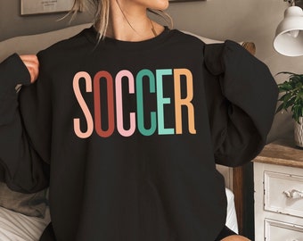 Soccer Sweatshirt, Soccer Mom, Soccer Retro sweatshirt, Womens Soccer Shirt, Soccer Season Tee, Soccer Team Sweater, Soccer Fan Sweatshirt