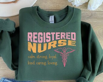 Registered Nurse Sweatshirt, RN Sweatshirt, Nurse Crewneck, RN Crewnecks, Nurse Gift, Nursing Student Gift, Nurses Shirt, Registered Nurse