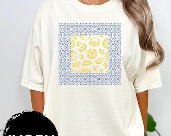 Limoncello Shirt, Lemon Shirt, Amalfi Coast, Italy TShirt, Vacation T-Shirt, Preppy Shirt, Lemons Tee, Cocktail T Shirt, Retro Graphic Tee