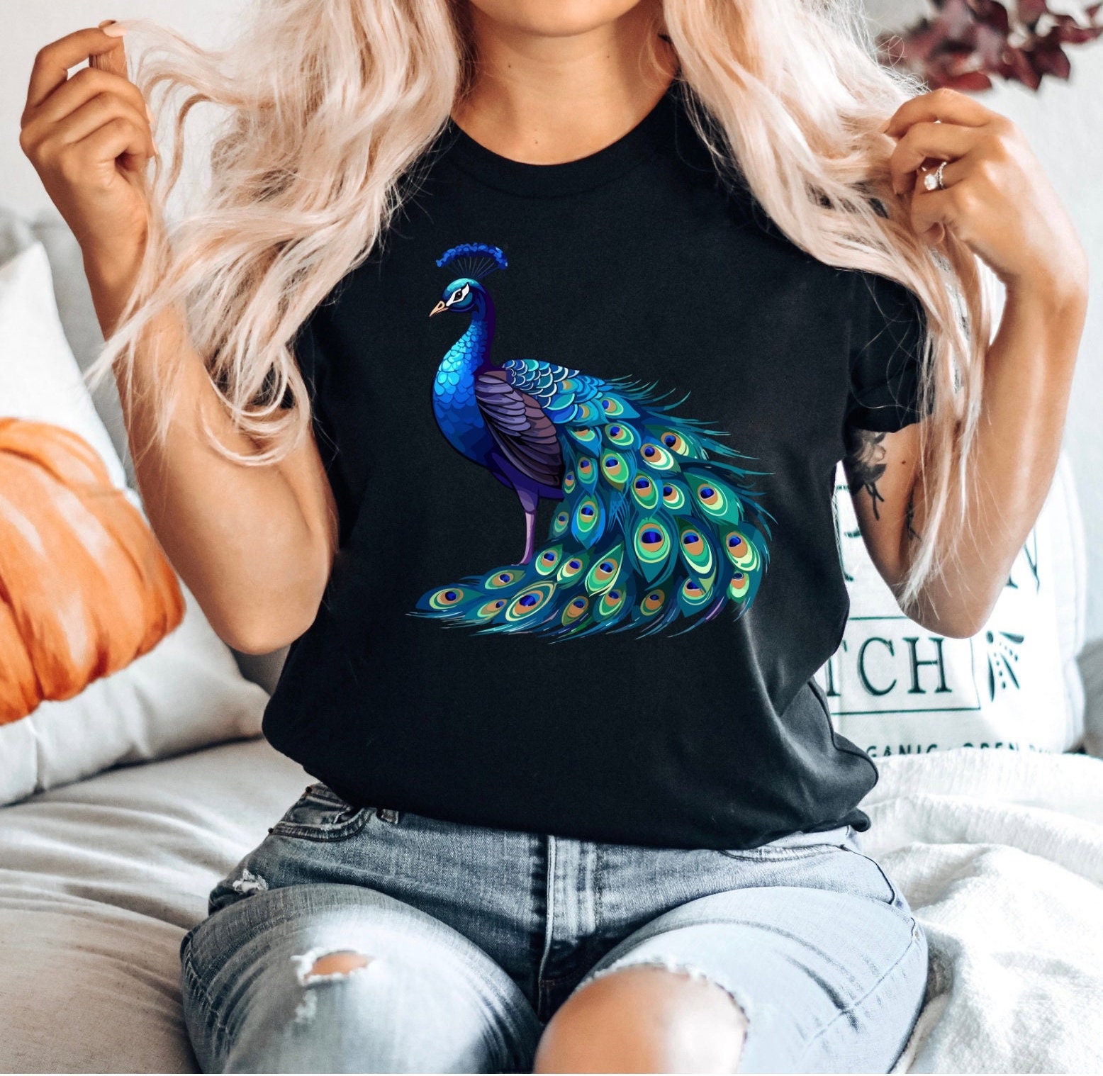 Peacock Shirt Etsy