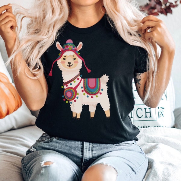 Cute Alpaca Tees Animal Graphic Crewneck Sweatshirt, Alpaca Gifts Funny Alpaca Shirt Funny Gift Cute Alpaca Shirt Llama Tshirt Alpaca Lover