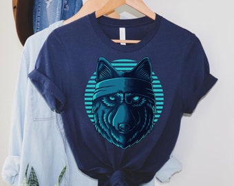 Wolf Shirt Howling Wolf Floral Wolf Lover Gift Animal Lover Shirt Dog Lover Shirt Wolf Girl Wolves Gifts Animal Tee Wolf Gift for Wolf Lover