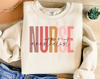 Nurse Anesthetist Sweatshirt, Gift for Nurse Anesthetist CRNA Shirts Nurse Anesthetist Crewneck CRNA Gifts Certified Registered Nurse CRNA
