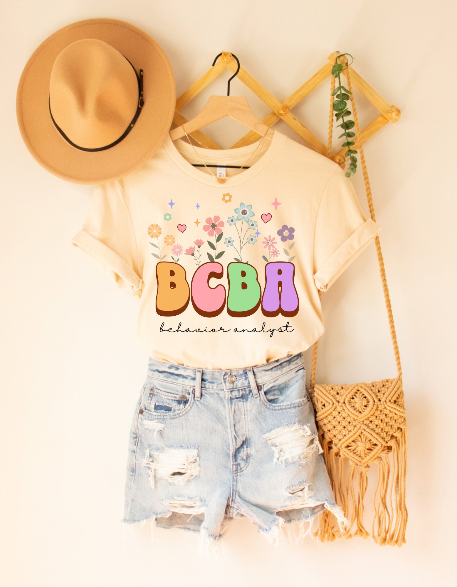 Wildflowers BCBA Shirt, ABA Shirt, Behavior Specialist Shirt,ABA Tee,Behavior Therapist Shirt,Behavior Analyst Gift,Bcba Gift,Aba Gift Shirt
