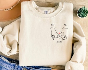 Mr and Mrs Sweatshirt, Mrs Mr Sweatshirt,  Mr Mrs Sweatshirt, Future Mrs sweatshirt, Mrs Sweatshirt, Mrs Sweatshirt Custom, Personalized Mrs