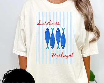 Sardines Shirt, Tinned Fish Shirt, Portugal Tshirt, Vintage
