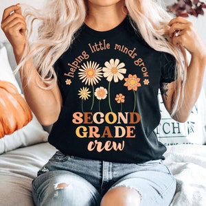 Wildflowers Second Grade Teacher Shirt, Teacher Team Shirts, 2nd Grade Teacher Shirt, Elementary Tee, 2nd Grade T-Shirt, Second Grade TShirt
