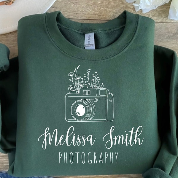 Custom Photographer Sweatshirt Photographer Gift Personalized Wedding Photographer Sweater Photography Studio Pullover Camera Sweatshirt