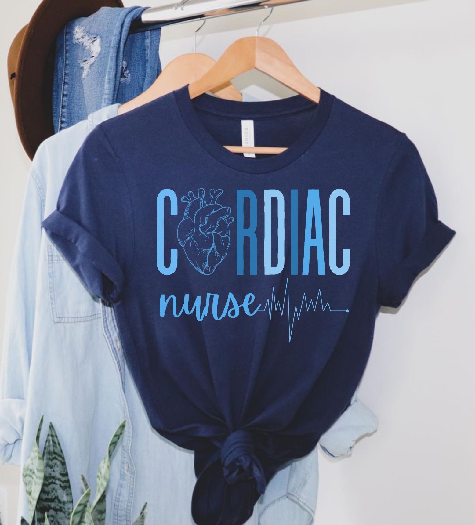 Cardiac Nurse Shirt Gift for Cardiac Nurses Cardiovascular Nursing Tshirt Retro Cardiology Nurse Tee CVICU RN NP Graduation Gifts