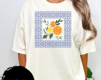 Limoncello Shirt, Lemon Shirt, Amalfi Coast, Italy TShirt, Vacation T-Shirt, Preppy Shirt, Lemons Tee, Cocktail T Shirt, Retro Graphic Tee