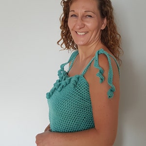 Crochet crop top pattern, Easy crochet top pattern, Crochet pattern for beginners, Summer crochet top pattern, Crochet sleeveless pattern,
