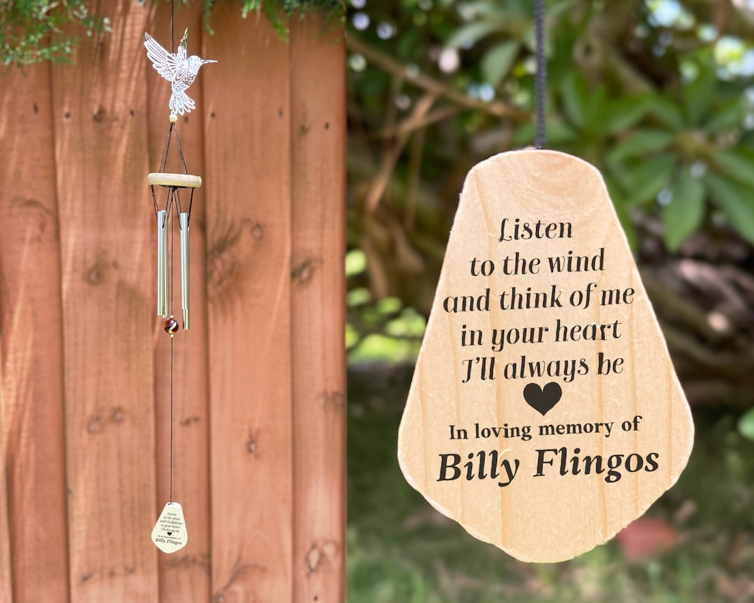 Personalized Wind Chimes , Memorial Tribute, in Loving Memory Of, Wind Chime, in Memory Of