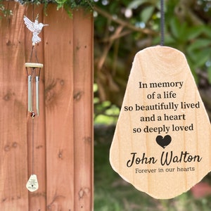 Personalized Wind Chimes , Memorial Tribute, In Loving Memory Of, Wind Chime, In Memory Of, Remembrance Wind Chime, Sympathy gift ,In memory