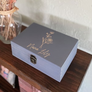 Flowers and butterflies, mother&#39;s day grandma gift, grandma birthday gift, gifts for nana, farm grandma, gardening grandma, custom box
