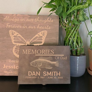 Rustic Memory Box, In Loving Memory, Memorial Gift Box, Bereavement Gift,Sympathy Gift Box, Condolence Gift, Memorial Keepsake, Keepsake Box