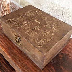 Crystal Gift Box, Crystal Box, Storage Box, Personalized Box, Crystal Mystery Box, Stash Box, Witch Box, Crystal Box Storage, Tarot Card Box