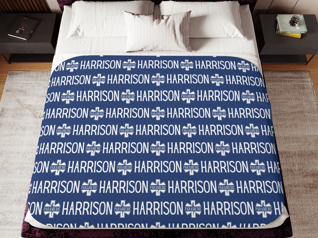 Personalized Paramedic Blanket,gift for Paramedic Graduation,custom