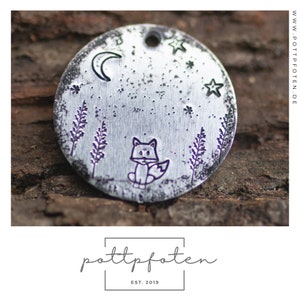 Dog tag "Little Fox" - personalized dog tag - individually - lovingly manufactured