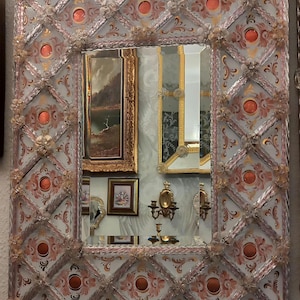 SELTENER Venezianer Spiegel Murano Glas