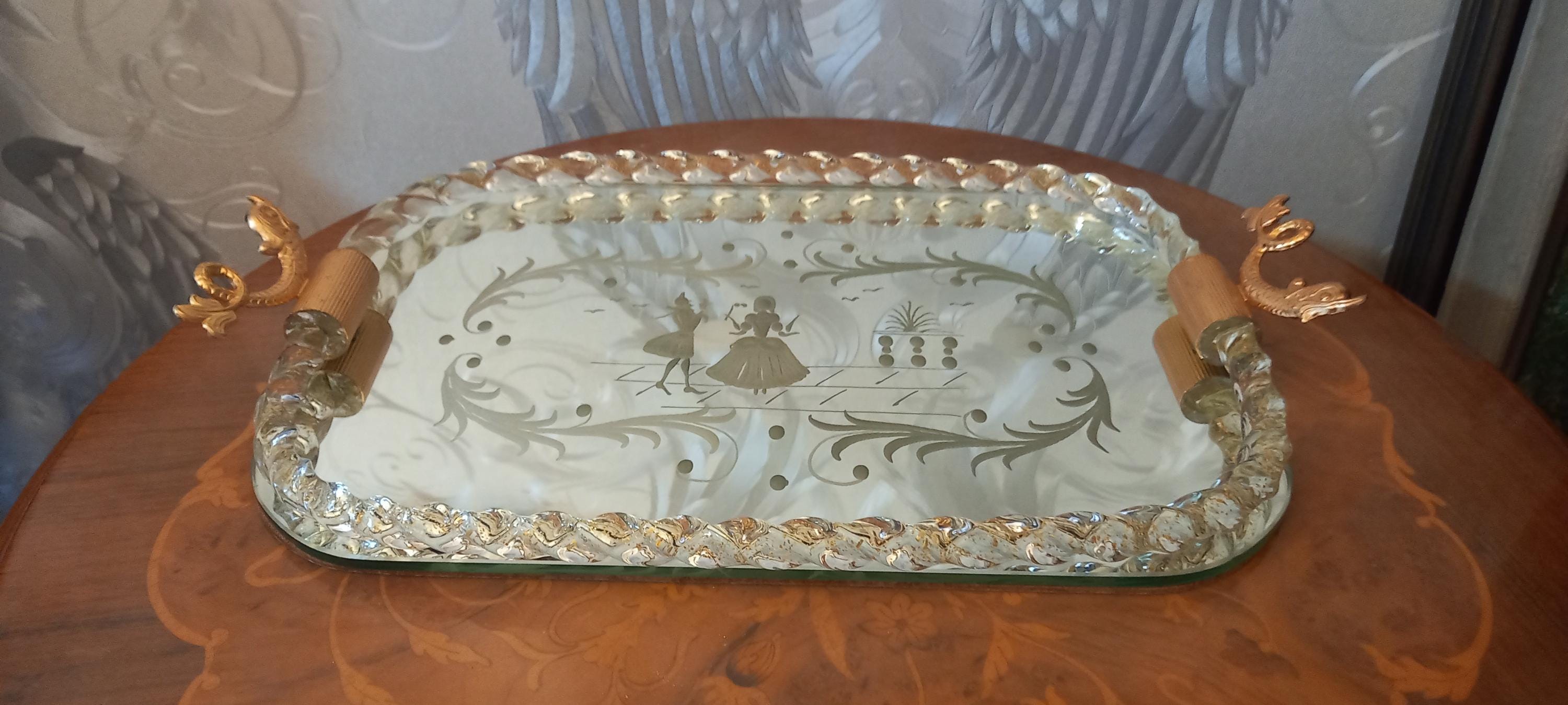 ムラーノガラス製のヴィンテージトレイ - Etsy 日本