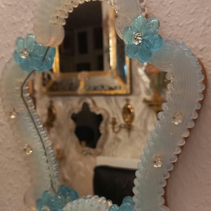 Vintage Venetian mirror made of Murano glass