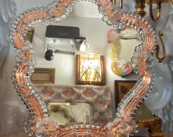 Old Venetian Mirror Murano Glass