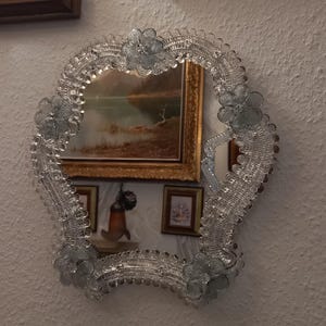 Vintage Venetian mirror, Murano glass
