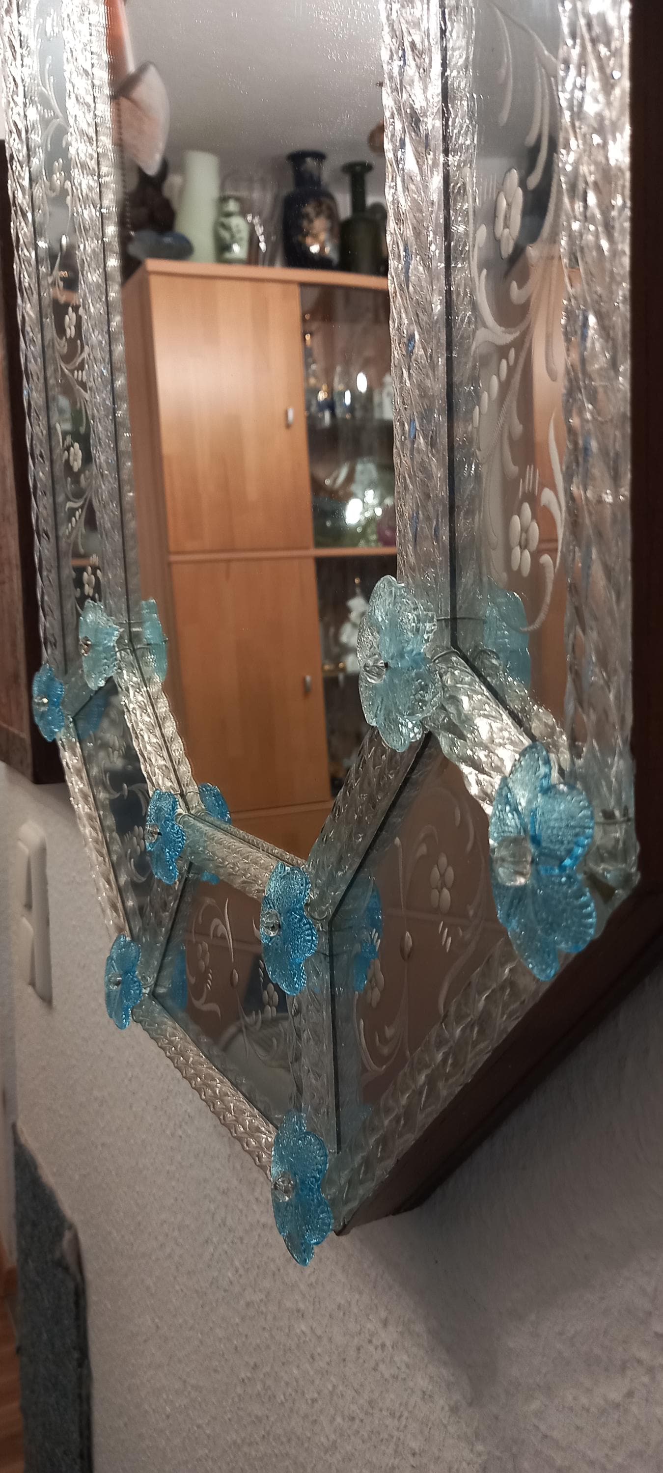 ヴィンテージベネチアンミラー - オリジナルムラーノガラス - Etsy 日本