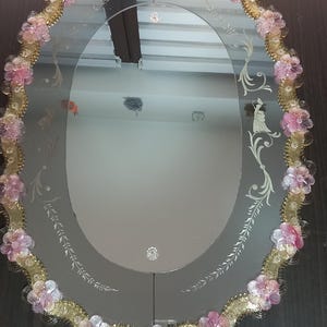 Vintage Venetian Mirror Murano Glass