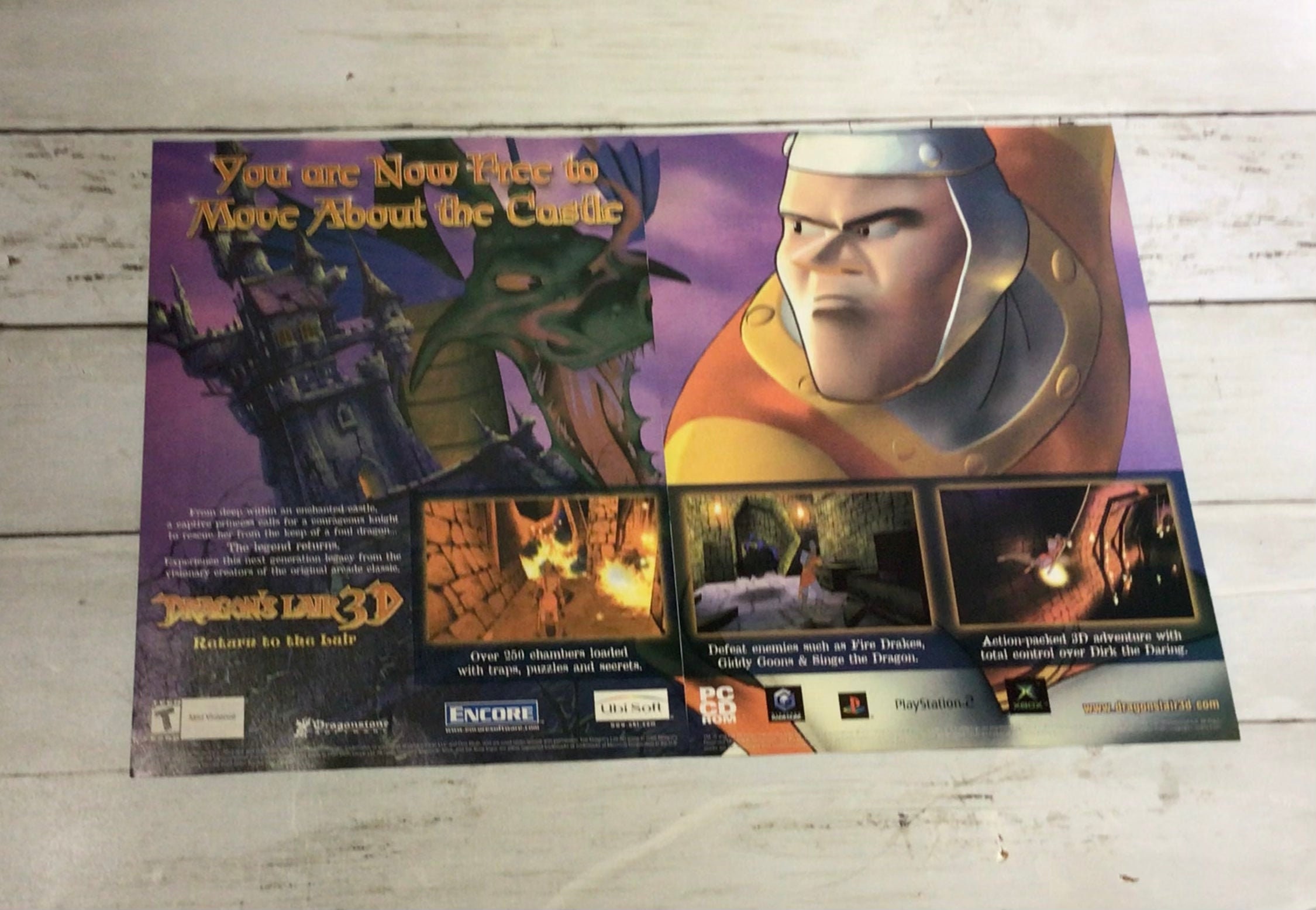 Dragons Lair 3D / Authentic Print Ad / Poster - Etsy