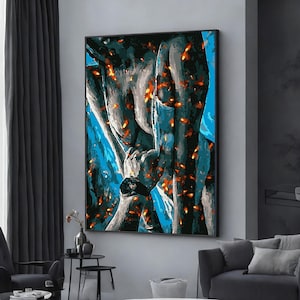 sinnliche gerahmte Leinwand, Pop-Art-Leinwand, extra große Wandkunst, Kunst auf Leinwand, gerahmte Leinwand, fertig zum Aufhängen