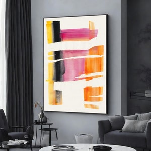large wall art canvas, large abstract painting, large modern wall art, extra large wall art design, framed canvas ready to hang