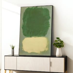 Mark Rothko Frame Canvas/Poster Art Reproduction, Rothko Reproduction, Modern Art Expressionism Painting, Abstract Canvas, Framed Canvas