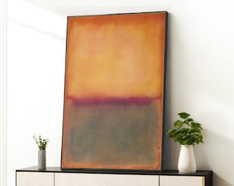 Mark Rothko, Mix of Colors Canvas, Rothko Reproduction, Modern Art Expressionism Painting, Framed Canvas,Ready To Hang Decoration